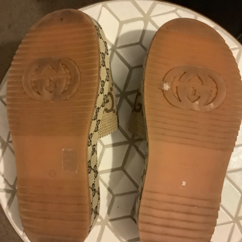 Gucci Platform Slides - image 3